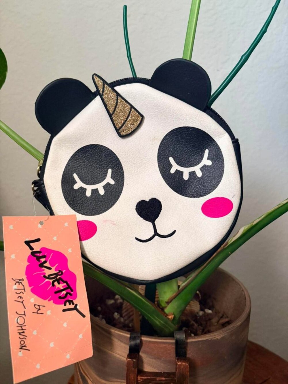 LUV BETSEY JOHNSON PANDA UNICORN COIN PURSE